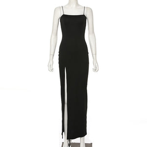 Open image in slideshow, Split Right Down The Middle Dress
