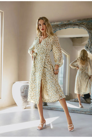 Open image in slideshow, Sunny Leafed Dress
